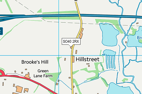 SO40 2RX map - OS VectorMap District (Ordnance Survey)