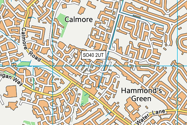 SO40 2UT map - OS VectorMap District (Ordnance Survey)