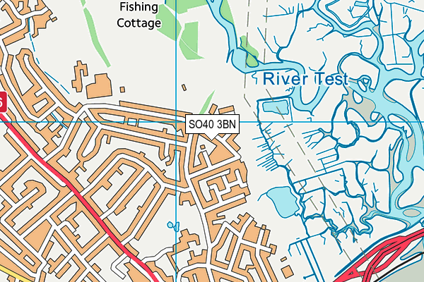 SO40 3BN map - OS VectorMap District (Ordnance Survey)