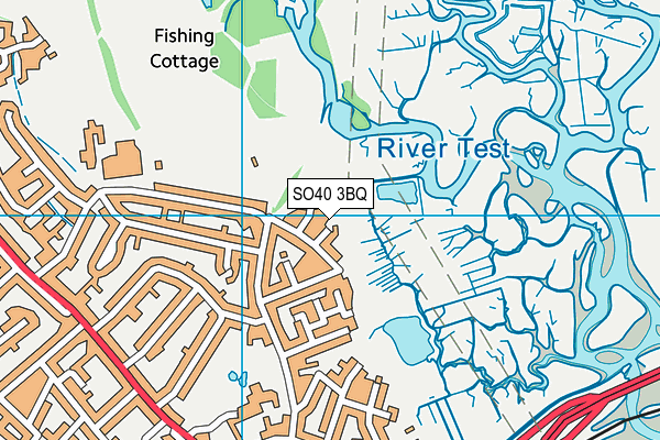 SO40 3BQ map - OS VectorMap District (Ordnance Survey)