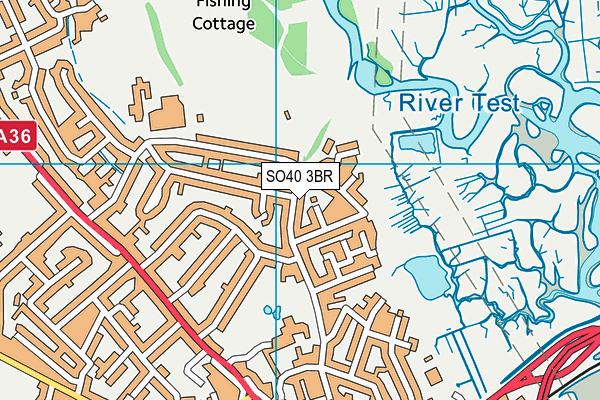 SO40 3BR map - OS VectorMap District (Ordnance Survey)