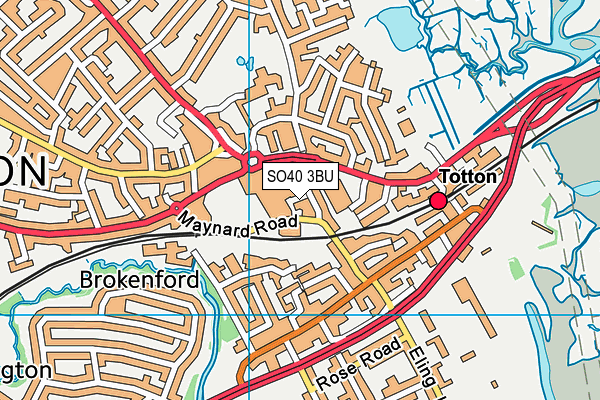 GLADE School map (SO40 3BU) - OS VectorMap District (Ordnance Survey)