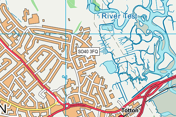 SO40 3FQ map - OS VectorMap District (Ordnance Survey)