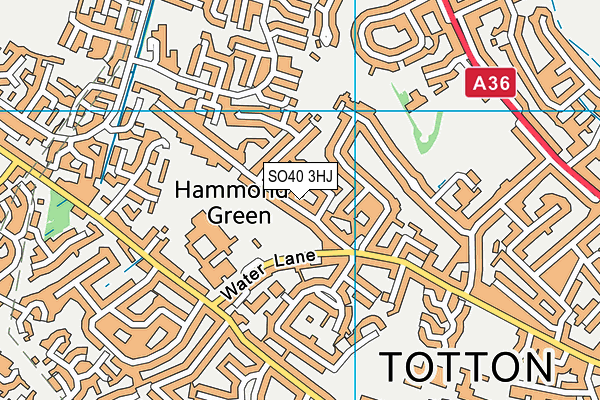 SO40 3HJ map - OS VectorMap District (Ordnance Survey)