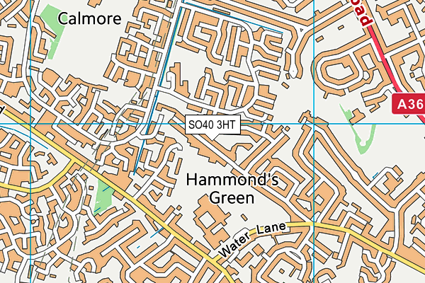 SO40 3HT map - OS VectorMap District (Ordnance Survey)