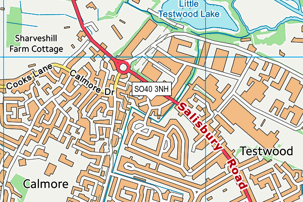 SO40 3NH map - OS VectorMap District (Ordnance Survey)