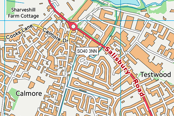 SO40 3NN map - OS VectorMap District (Ordnance Survey)