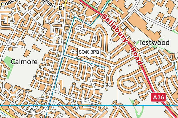 SO40 3PQ map - OS VectorMap District (Ordnance Survey)