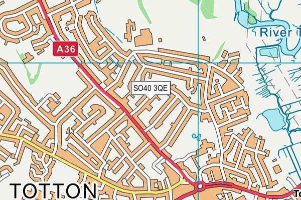 SO40 3QE map - OS VectorMap District (Ordnance Survey)