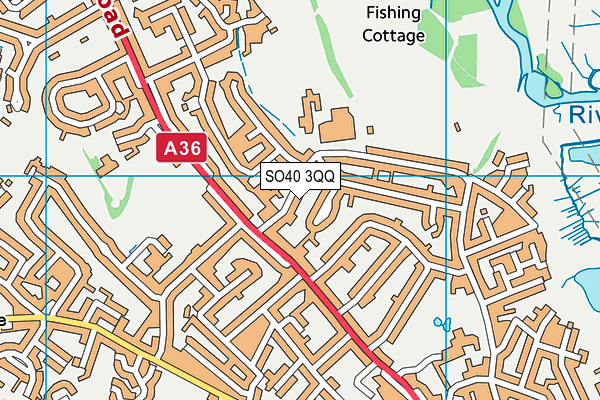 SO40 3QQ map - OS VectorMap District (Ordnance Survey)