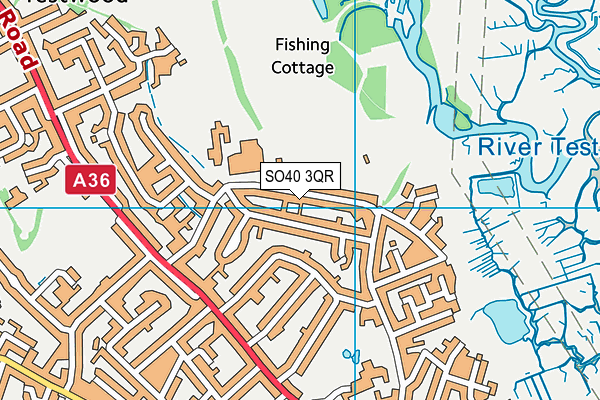 SO40 3QR map - OS VectorMap District (Ordnance Survey)
