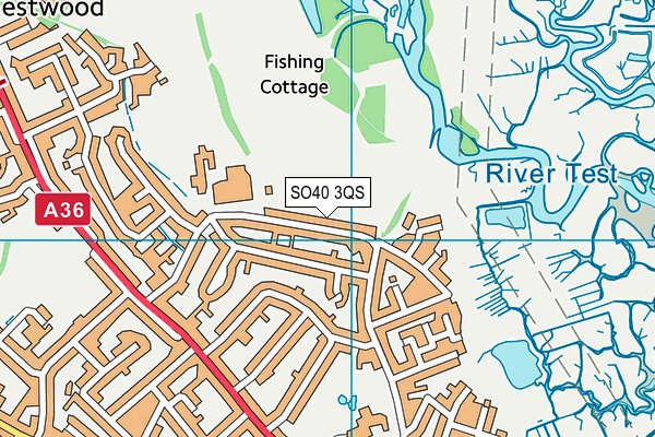 SO40 3QS map - OS VectorMap District (Ordnance Survey)