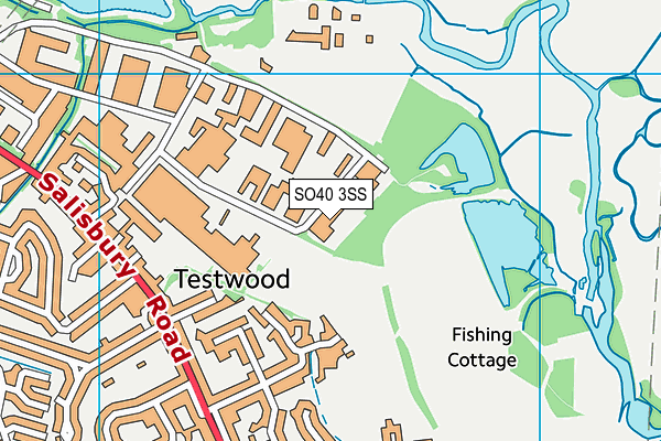 SO40 3SS map - OS VectorMap District (Ordnance Survey)