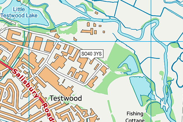 SO40 3YS map - OS VectorMap District (Ordnance Survey)