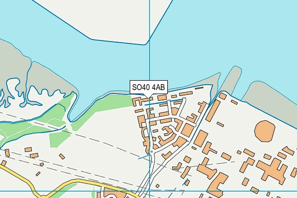 SO40 4AB map - OS VectorMap District (Ordnance Survey)