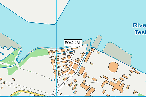 SO40 4AL map - OS VectorMap District (Ordnance Survey)