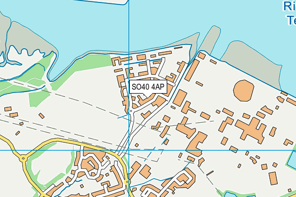 SO40 4AP map - OS VectorMap District (Ordnance Survey)