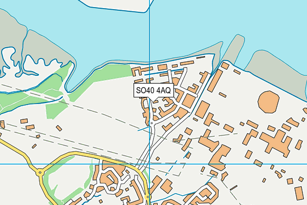 SO40 4AQ map - OS VectorMap District (Ordnance Survey)