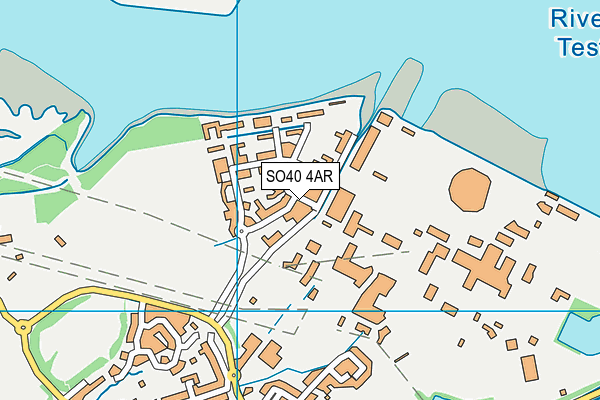 SO40 4AR map - OS VectorMap District (Ordnance Survey)