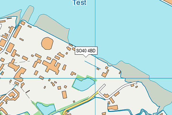 SO40 4BD map - OS VectorMap District (Ordnance Survey)