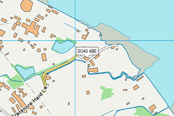 SO40 4BE map - OS VectorMap District (Ordnance Survey)