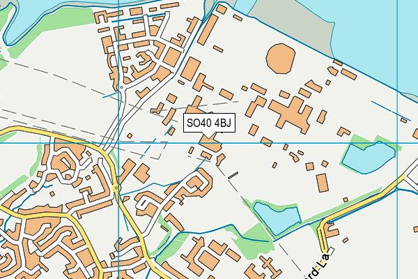 SO40 4BJ map - OS VectorMap District (Ordnance Survey)