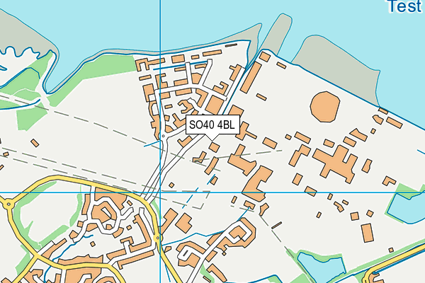 SO40 4BL map - OS VectorMap District (Ordnance Survey)