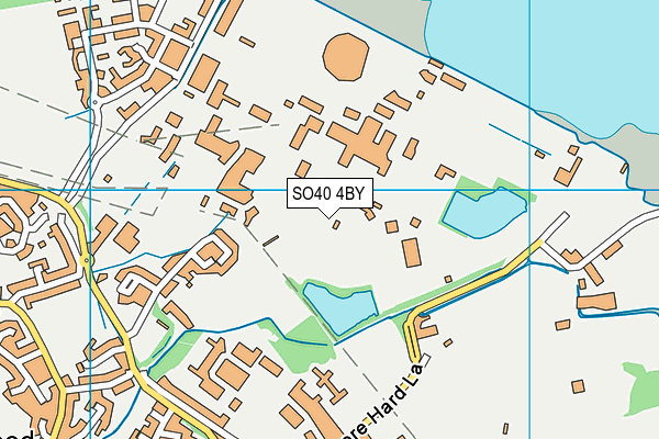 SO40 4BY map - OS VectorMap District (Ordnance Survey)