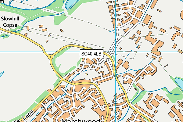 SO40 4LB map - OS VectorMap District (Ordnance Survey)