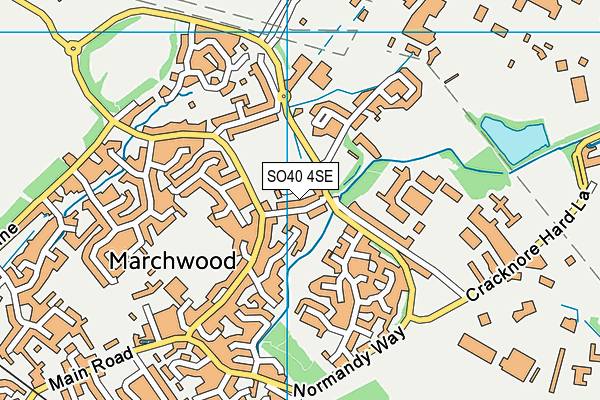 SO40 4SE map - OS VectorMap District (Ordnance Survey)