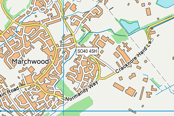 SO40 4SH map - OS VectorMap District (Ordnance Survey)