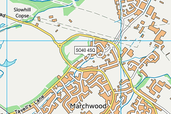 SO40 4SQ map - OS VectorMap District (Ordnance Survey)