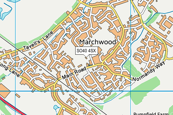 SO40 4SX map - OS VectorMap District (Ordnance Survey)