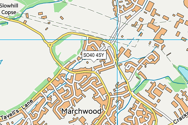 SO40 4SY map - OS VectorMap District (Ordnance Survey)