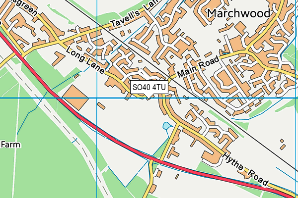 SO40 4TU map - OS VectorMap District (Ordnance Survey)