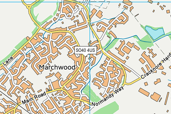 Lloyds Recreation Ground map (SO40 4US) - OS VectorMap District (Ordnance Survey)