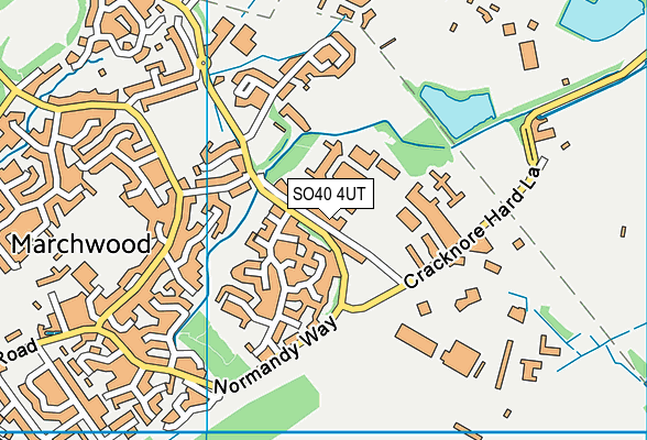 SO40 4UT map - OS VectorMap District (Ordnance Survey)