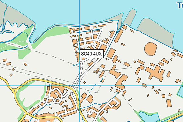 SO40 4UX map - OS VectorMap District (Ordnance Survey)
