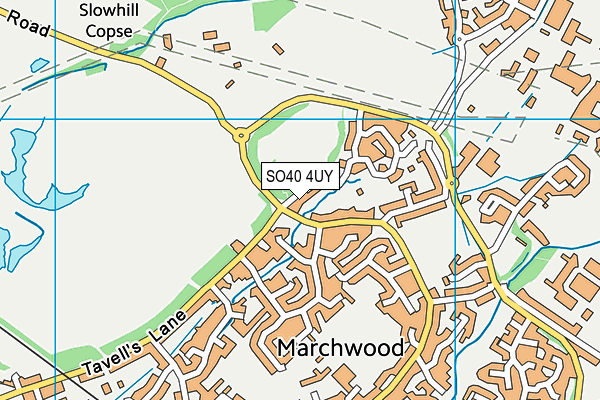 SO40 4UY map - OS VectorMap District (Ordnance Survey)