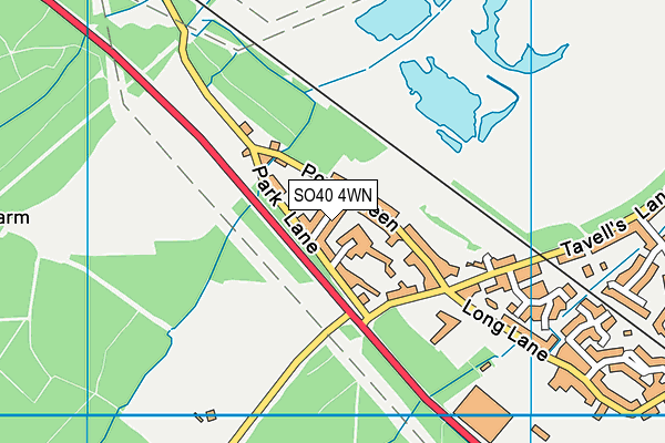 SO40 4WN map - OS VectorMap District (Ordnance Survey)