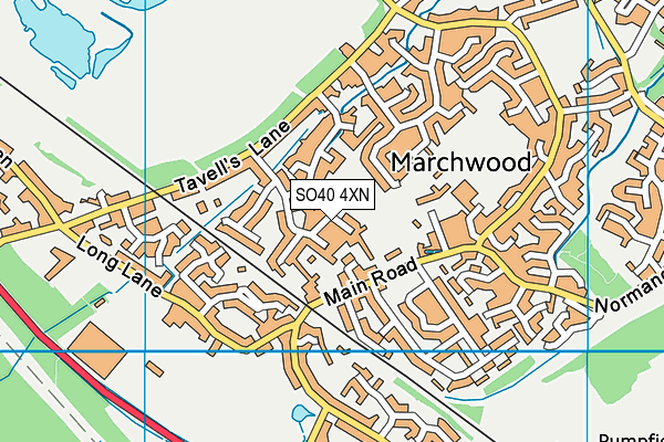 SO40 4XN map - OS VectorMap District (Ordnance Survey)