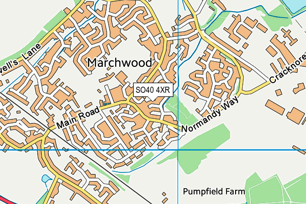 SO40 4XR map - OS VectorMap District (Ordnance Survey)