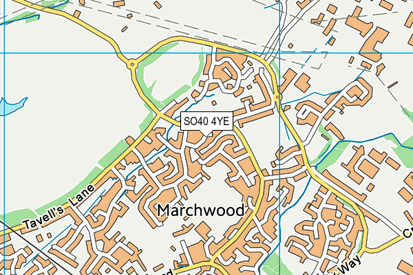 SO40 4YE map - OS VectorMap District (Ordnance Survey)