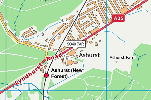 Map of ASHURST CATERING EVENTS LIMITED at district scale