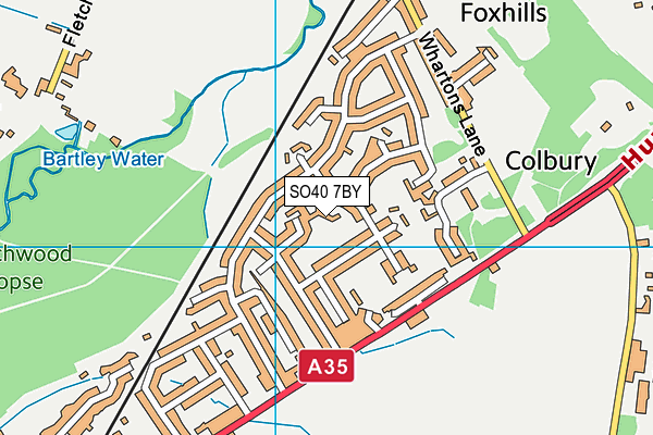 SO40 7BY map - OS VectorMap District (Ordnance Survey)