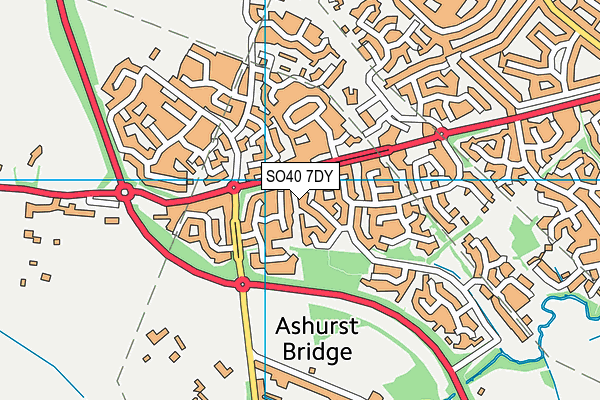 SO40 7DY map - OS VectorMap District (Ordnance Survey)