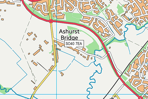 Bartley Park map (SO40 7EA) - OS VectorMap District (Ordnance Survey)
