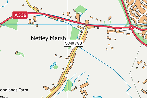 SO40 7GB map - OS VectorMap District (Ordnance Survey)