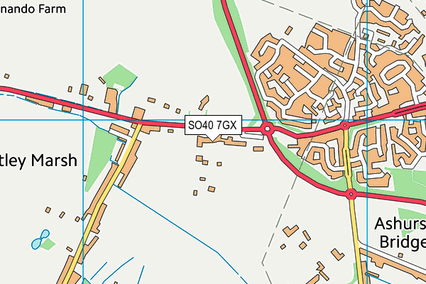 SO40 7GX map - OS VectorMap District (Ordnance Survey)