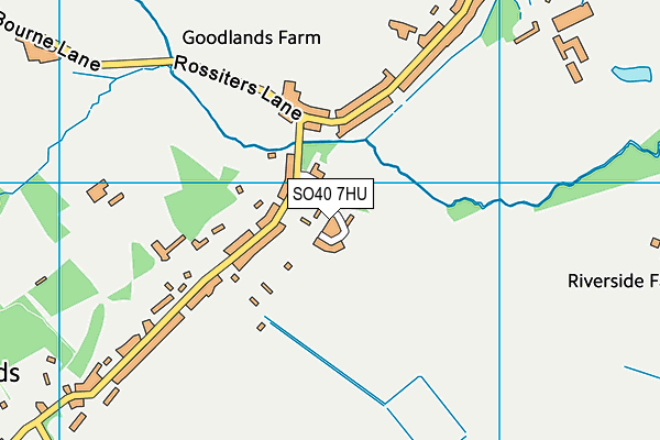 SO40 7HU map - OS VectorMap District (Ordnance Survey)